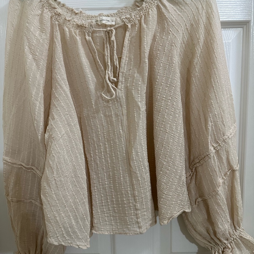 Cream blouse